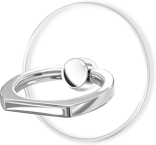Transparent Clear Phone Ring Grips Holder Kickstand, Finger Ring Stand for Cell Phone Tablet Case Accessories(Round-Clear) (1)