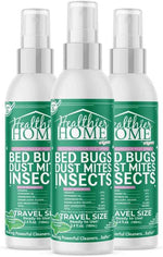 CHOMP! Travel Size Bed Bug & Insect Repellent, Natural, TSA Approved Indoor Pest Control Spray for Travel & Home, Plant-Based Dust Mite, Ant, Spider, Fly Killer, Peppermint Scent, 3.4 Fl Oz