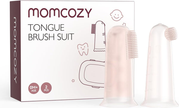 momcozy baby tongue cleaner gauze 40 count disposable oral cleaner for newborns and toddlers