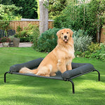 western home cooling elevated dog bed for large dogs with breathable mesh and chew proof bolsters