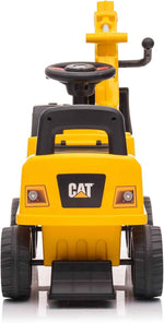 Best Ride On Cars CAT Excavator Push Car – Licensed Caterpillar Ride-On Digger Toy for Kids with Rotating Bucket & Under-Seat Storage – Construction Vehicle for Toddlers