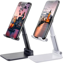 Adjustable Angle Height Phone Stand for Desk Compatible with iPhone and Smartphones