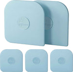Pan Scraper, 5 Pcs Pot Scraper Plastic, Pot Scraper Non Scratch for Cast Iron, Pot and Pan Cleaning, Sturdy Scraper Kitchen Tool