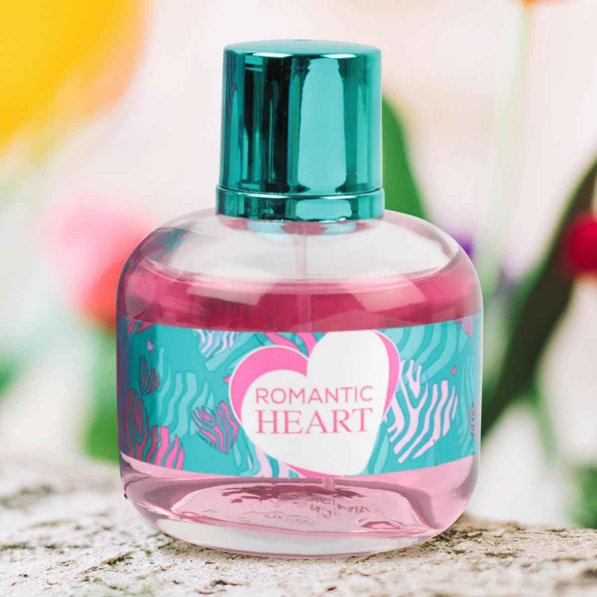 Romantic Heart Perfume for Women - Sweet Fruity Floral Eau de Parfum - 100ml / 3.4 fl oz