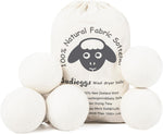 wool dryer balls organic xl 6-pack 100% new zealand wool chemical free softener for 1000+ loads baby safe