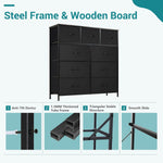 OLIXIS 9 Drawer Storage Organizer Unit for Closet and Living Room