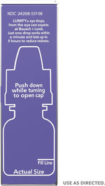 Lumify eye drops for red eyes relief 0.08 fl oz 2.5ml fda approved