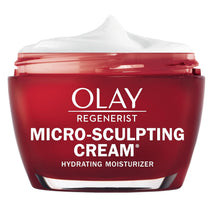 olay face moisturizer, regenerist micro-sculpting facial cream, women, 1.7 oz, anti-aging, hydration, firming skin care, hyaluronic acid, niacinamide, amino peptides