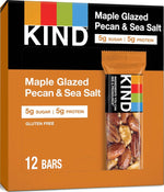 KIND Dark Chocolate Nuts & Sea Salt Bars, Gluten Free, Low Sugar, High Fiber, 12 Count