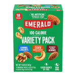 Emerald Nuts 18ct Mixed Nuts Variety Pack, 100-Calorie Individual Packs with Almonds, Walnuts & Cashews