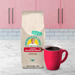 Newman's Own Organics Breakfast Blend, Ground Coffee, Fair Trade, Medium Roast, 10oz Bag, USDA Organic