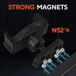 Magnetic Phone Holder for Gym with 360° Adjustable Base Mount