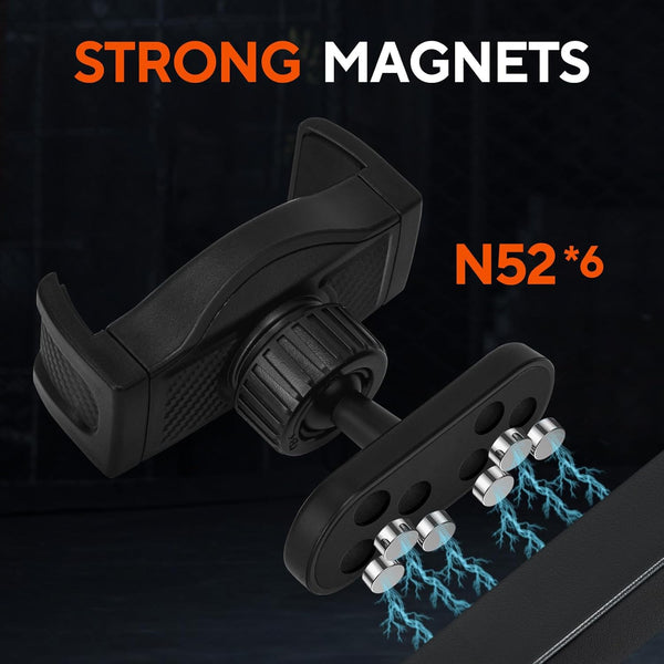 Magnetic Phone Holder for Gym with 360° Adjustable Base Mount