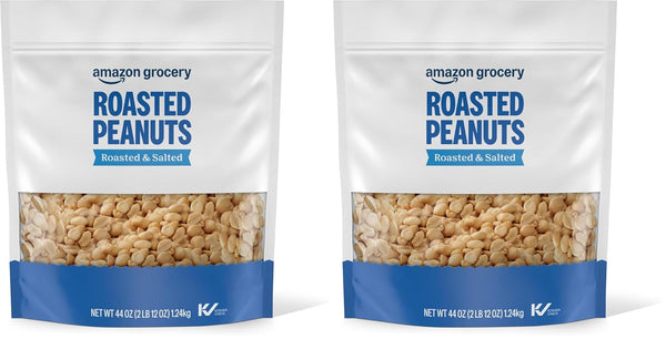 Amazon Grocery, Roasted Peanuts, Roasted & Salted, 44 Oz (Previously Happy Belly, Packaging May Vary)
