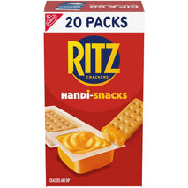 Handi-Snacks RITZ Crackers 'N Cheesy Dip Snack Packs, 20 Individually Wrapped Packs