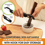 Spring Chef Premium Swivel Vegetable Peeler, Soft Grip Handle and Ultra Sharp Stainless Steel Blades - Perfect Kitchen Peeler For Veggie, Fruit, Potato, Carrot, Apple - Black