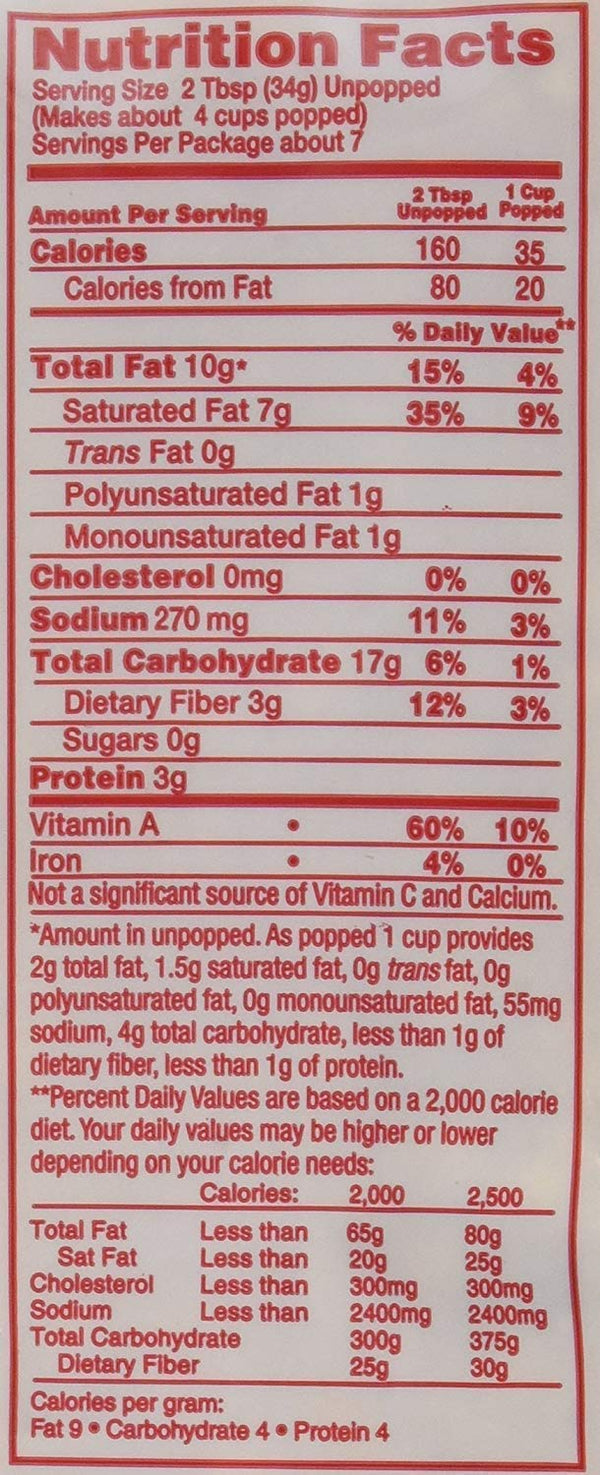 Perfectware 8oz Popcorn Portion Packs, case of 36