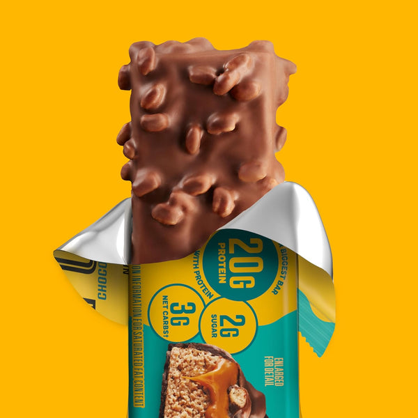 FULFIL Chocolate Salted Caramel Flavored Protein Bars, 12 Count, Gluten Free