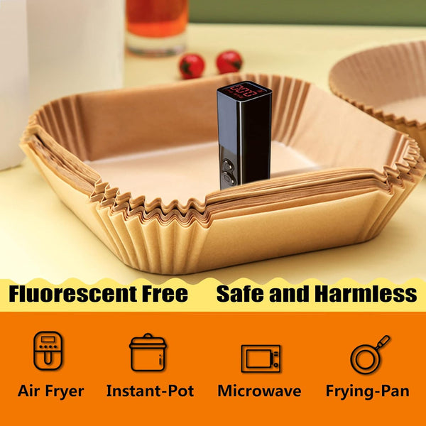 Air Fryer Liners 4QT for Chefman Air Fryer, Airfryer Liners Disposable 7.1 Inch Air Fryer Paper Liners for Instant Pot Vortex Plus 4QT Air Fryers, 150PCS