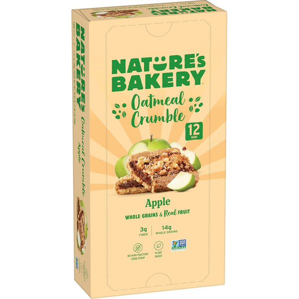 Nature's Bakery Oatmeal Crumble Bars, Strawberry, Real Fruit, Vegan, Non-GMO, 6 Boxes With 6 Packs, 36 Count