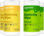 Amazon Basics Disinfecting Wipes, Lemon & Fresh Scent, Sanitizes, Cleans, Disinfects & Deodorizes, 255 Count (3 Packs of 85), Packaging May Vary