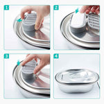 cat water fountain filters for stainless steel 67oz 2l adjustable water flow pet fountain 8 pack pet replacement filters with 8 sponges