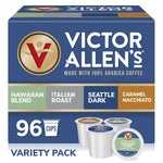 Victor Allen's Coffee Variety Pack, 96 Count, Single Serve Coffee Pods for Keurig K-Cup Brewers