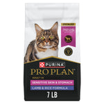 Purina pro plan lamb and rice formula sensitive skin and stomach cat food 7 lb bag