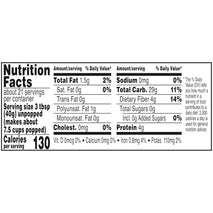 orville redenbacher's gourmet popcorn kernels original yellow 30 oz jar 4g fiber per serving