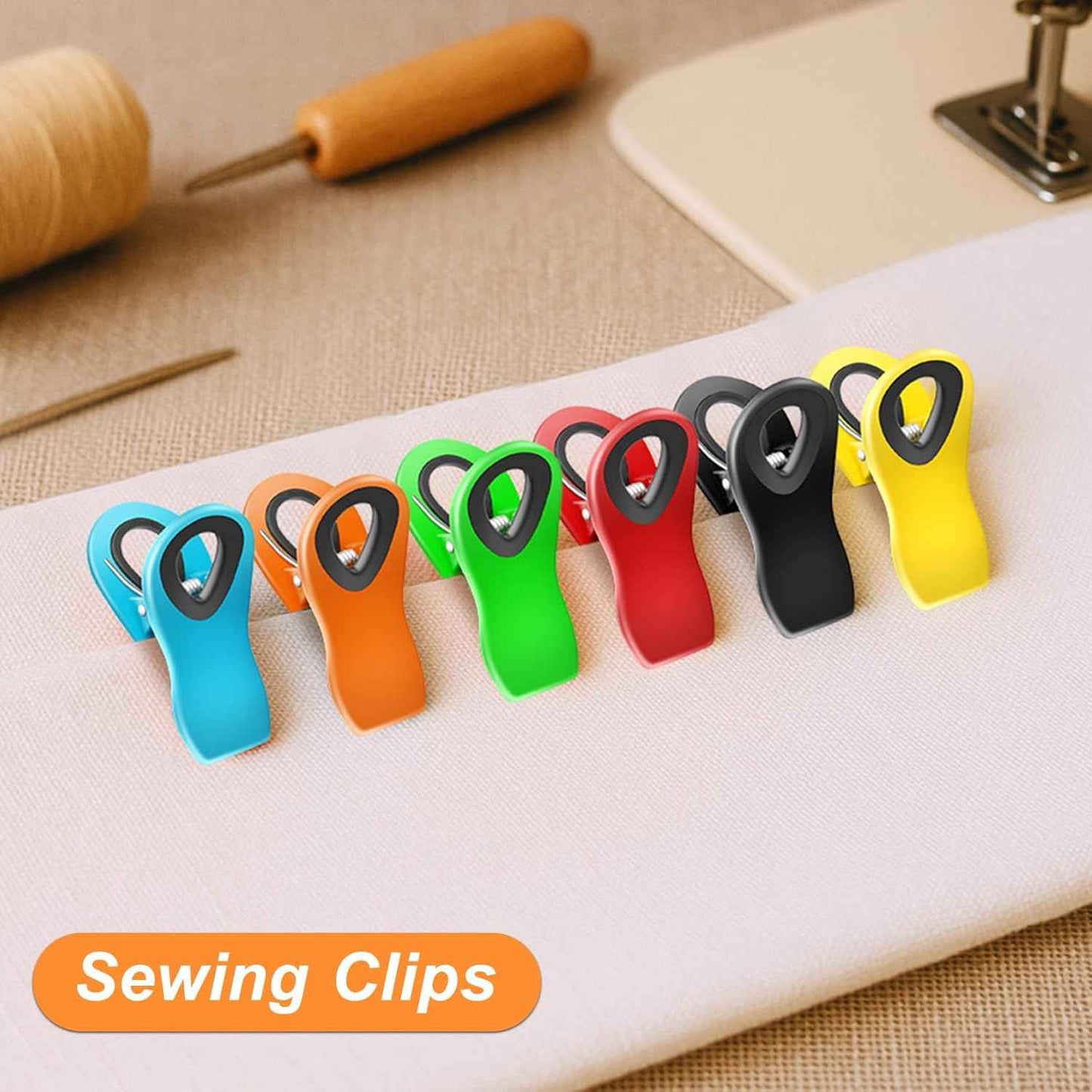 12 Pack Chip Clips Bag Clips, Magnetic Bag Clip for Food Storage Heavy Duty, Plastic Food Clip for Chips, Snack, Kitchen, Refrigerator, Garden, Sewing, Fabric, Clothes Pins