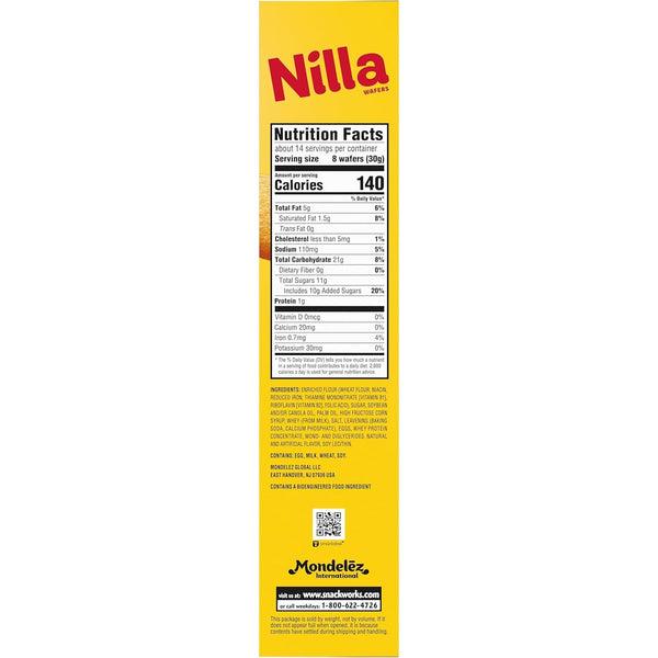 NILLA Wafers Cookies, Family Size, 15 oz, Kosher Certified