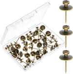 Mr. Pen- Double Headed Picture Hanging Nails, 50 Pack, Black, Push Pins for Wall