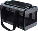 Vceoa Soft-Sided Cat Bag, 17.5x11x11 Inches, for Pets Up to 16 Lbs