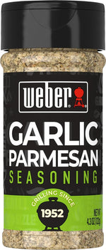 Weber 4.3 oz Garlic Parmesan Seasoning Blend for Vegetables, Pork, Poultry, and Pasta