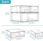 Vtopmart Stackable Storage Drawers for Bathroom and Home Organization