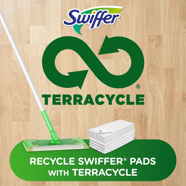 Swiffer Sweeper 2-in-1 Mops for Floor Cleaning, Dry and Wet Multi Surface Floor Cleaner, Sweeping and Mopping Starter Kit, Includes 1 Mop + 19 Refills, 20 Piece Set - Rayz Mart