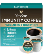 VitaCup Organic Keto Coffee Pods, Single Serve Compatible with Keurig K-Cup Brewers, 16 Count