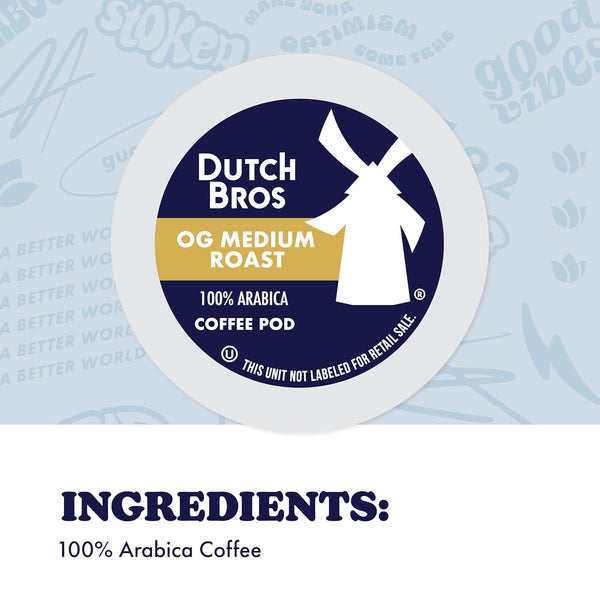 Dutch Bros OG Medium Roast Single Serve Coffee Pods for Keurig K-Cup Brewers