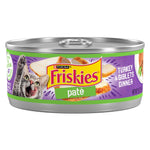 purina friskies wet cat food pate turkey and giblets dinner, 5.5 oz cans, pack of 24