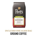 Peet's Coffee Decaf Major Dickason's Blend, Dark Roast Ground Coffee, 100% Arabica, 10.5 Ounce Bag