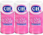 C&H Granulated Sugar Premium Pure Cane Sugar 20 oz Canister Pack of 3