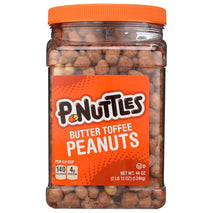 P-Nuttles Butter Toffee Covered Peanuts, 44 oz Jar, Made in USA, Kosher