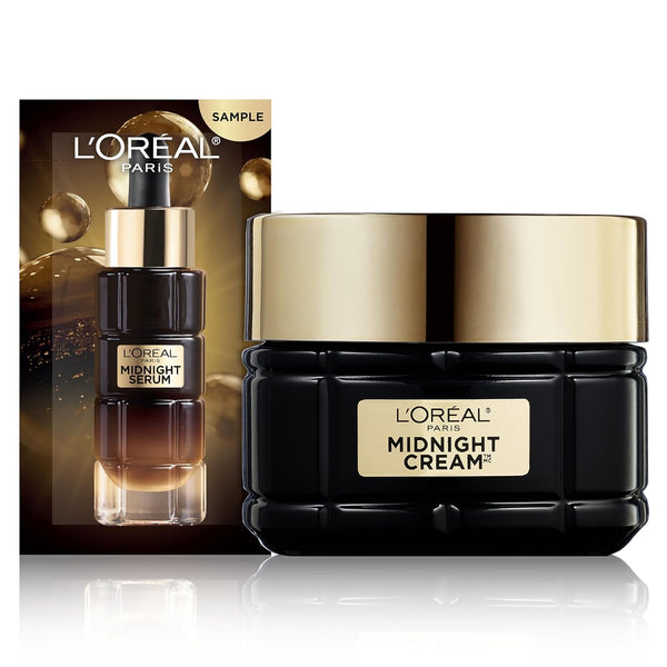 L'Oreal Paris Age Perfect Anti-Aging Midnight Cream, Face Moisturizer, 1.7oz, Serum Sample, Sensitive Skin