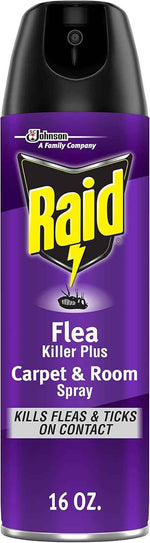 Raid Flea Killer Carpet & Room Spray, Kills hatching eggs for up to 4 months, 16 Oz