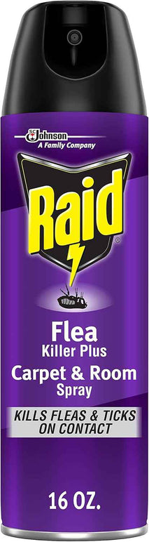 Raid Flea Killer Carpet & Room Spray, Kills hatching eggs for up to 4 months, 16 Oz