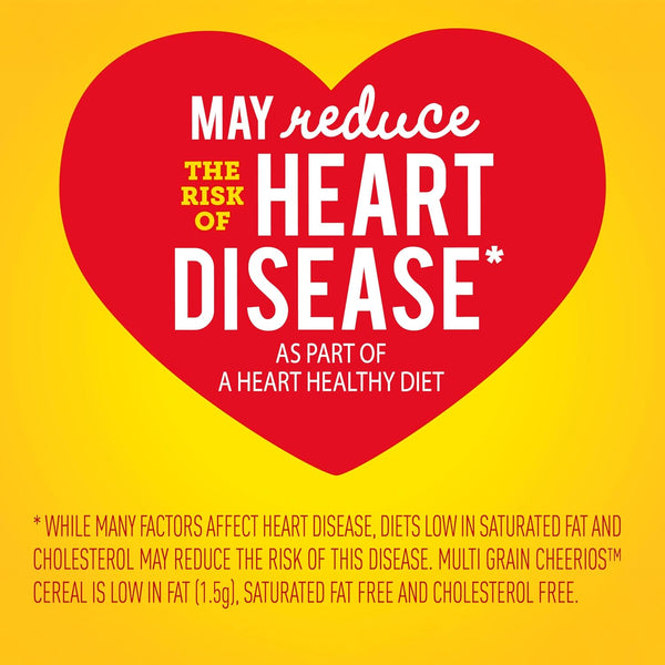 General Mills Multi Grain Cheerios Heart Healthy Breakfast Cereal Gluten Free 18 oz Family Size