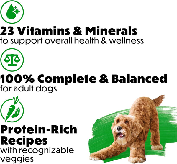 Purina Beneful Gravy Wet Dog Food Variety Pack with real beef, chicken, and lamb, 12 x 10 oz tubs