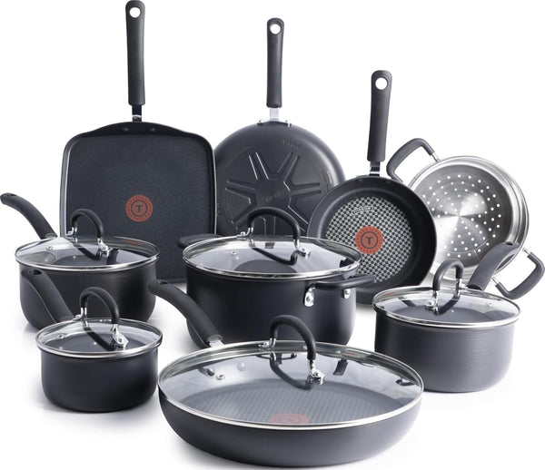 T-fal Ultimate Hard Anodized Nonstick Fry Pan Set 2 Piece, Oven Broiler Safe