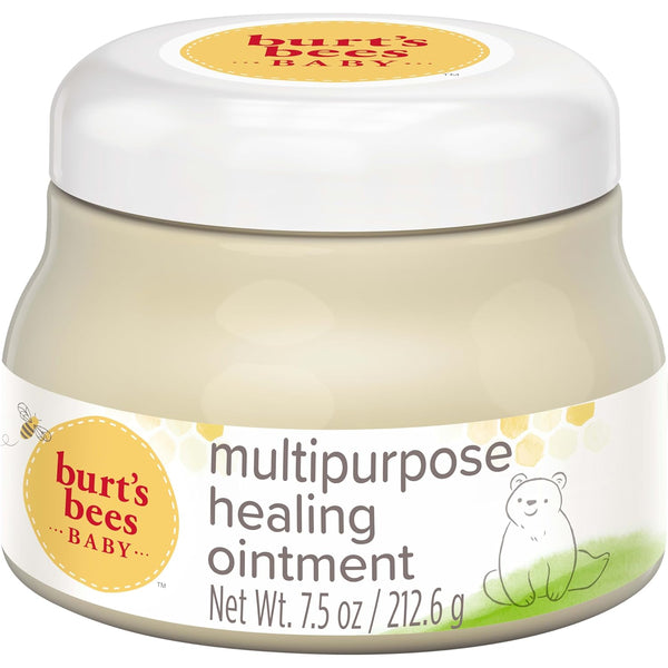 burt's bees 100% natural origin multipurpose healing ointment 7.5 ounce tub for face and body baby care