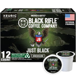 Black Rifle Coffee Company Just Black medium roast K Cups, 50 count, compatible with Keurig machines